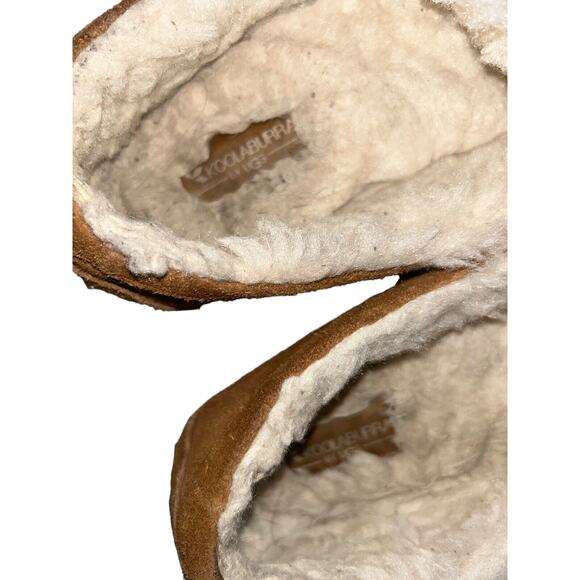Koolaburra by UGG Moccasin Slippers Lezly Perf Brown Sz 7 slip on suede fuzzy - Picture 9 of 9
